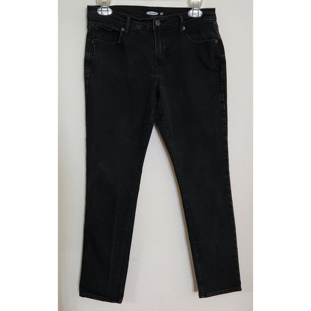 Old Navy Jeans Women Size 4 Short Curvy Skinny Black Stretch